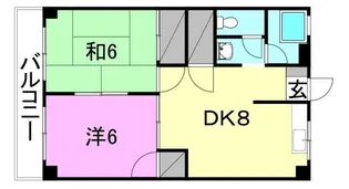 オックスフォードサーカス保免【502号室】の間取り