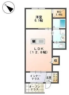 フィロス【101号室】の間取り