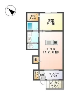 フィロス【106号室】の間取り