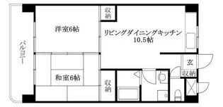 コーポ久枝【101号室】の間取り