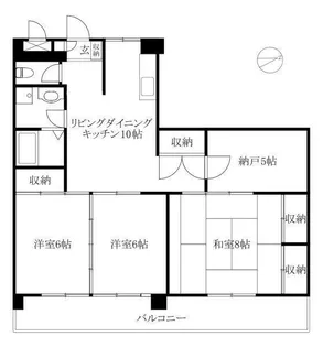 コーポ久枝【302号室】の間取り