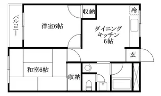 ライブタウン中村【311号室】の間取り