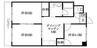 和泉パールハイツ【403号室】の間取り