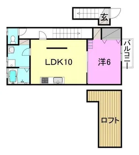 佐伯ビルディングス ナンバー15【202号室】の間取り