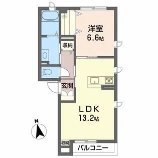 サン レガーロ【302号室】の間取り