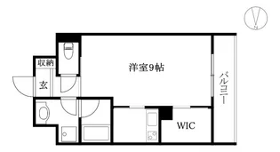 ルスト山越【204号室】の間取り