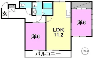大谷ビル【201号室】の間取り