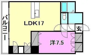 グランドールオオニシ【403号室】の間取り