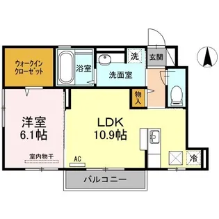 ブルームコート【101号室】の間取り