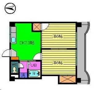 亀田ビル【202号室】の間取り