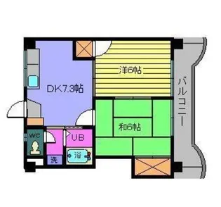亀田ビル【402号室】の間取り