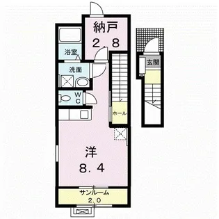アクティブシティ【202号室】の間取り