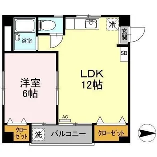 メゾン山越【401号室】の間取り