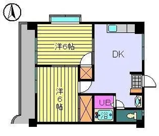 レジデンス華【101号室】の間取り