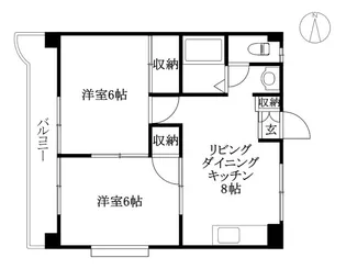 レジデンス華【103号室】の間取り