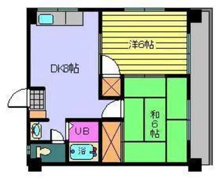 ハイツ南松山【501号室】の間取り