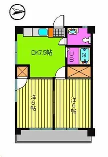 天山ハイツ【B201号室】の間取り