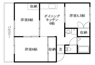 ガーデンハイツ【B201号室】の間取り