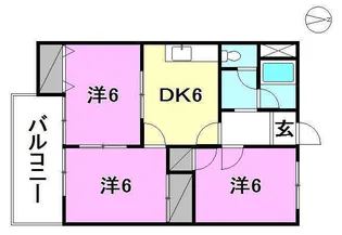 アイケンハイツ【305号室】の間取り