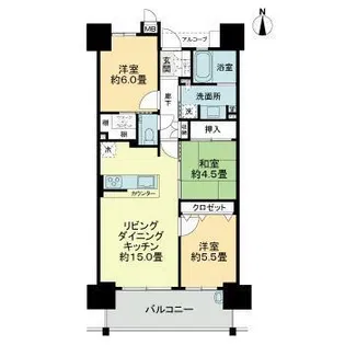 サーパス持田町【302号室】の間取り