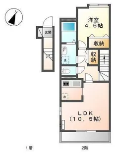 サム ブランチ【205号室】の間取り