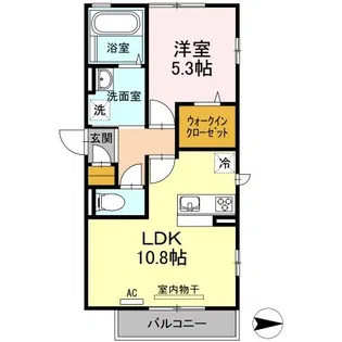 ドエル小坂【202号室】の間取り