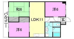 カーサグラン余戸【502号室】の間取り