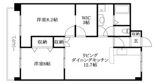 カーサグラン余戸【601号室】の間取り