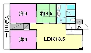 カーサグラン余戸【801号室】の間取り