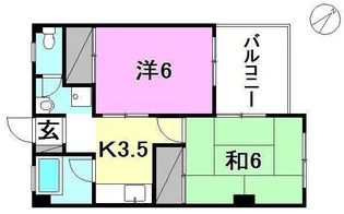 ハイツワイアール【302号室】の間取り