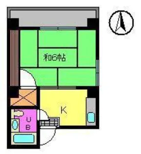 コーポ西村【201号室】の間取り