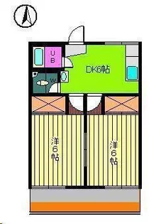 第31杉フラット【202号室】の間取り