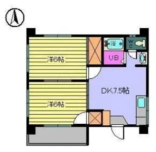 エステー立花【301号室】の間取り