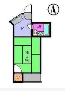 コーポ土居田【102号室】の間取り