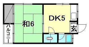 コーポ蘭【102号室】の間取り