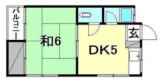コーポ蘭【201号室】の間取り