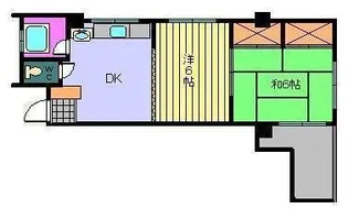 田中ビル(東石井3丁目)【305号室】の間取り