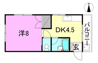 エンパイヤビル【305号室】の間取り