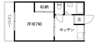 コーポ野咲【202号室】の間取り