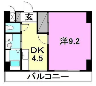 フローラTanooka【202号室】の間取り