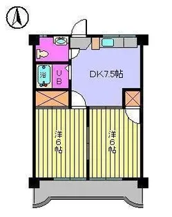 ヴィラージュ星岡【105号室】の間取り