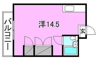 1Rの間取り画像