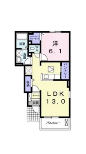 ルーナ AI【A102号室】の間取り