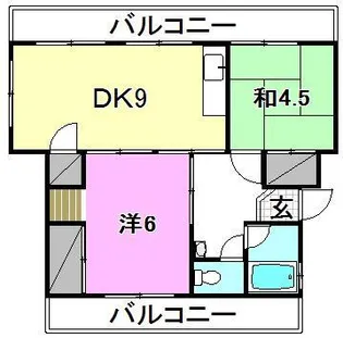 クレインハイツ【302号室】の間取り