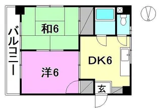 サンコーポ中央【101号室】の間取り