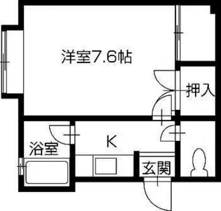 キャンパス中央【202号室】の間取り