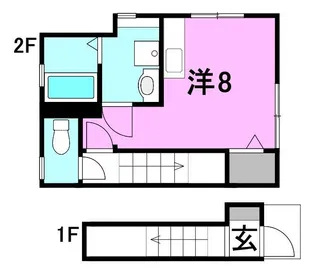 HYO−DORU【201号室】の間取り
