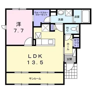 メリーゲート K【101号室】の間取り