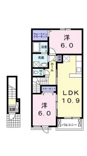 ミルト アハト【203号室】の間取り