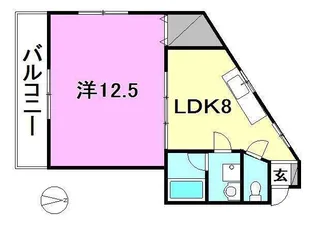 コスモ トベ【103号室】の間取り